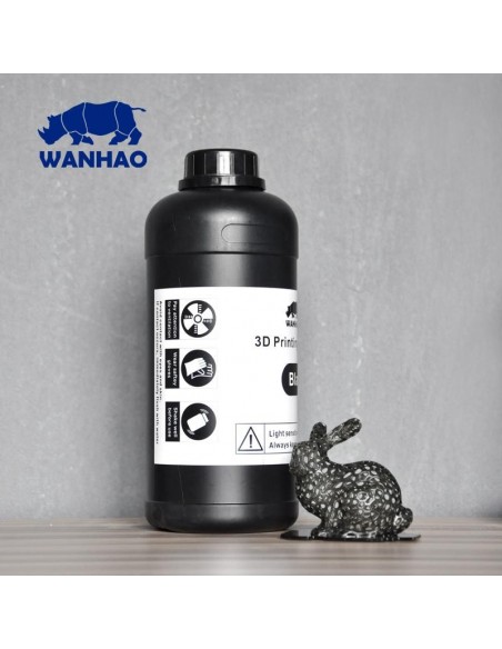 Wanhao 3D-Printer UV Resin - 1000 ml - Negra