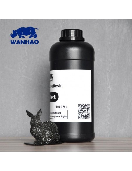 Wanhao 3D-Printer UV Resin - 1000 ml - Negra